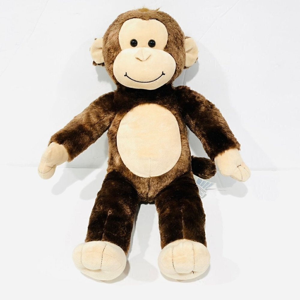 Build-A-Bear Marvelous Monkey Tan Nose 18” Bean Bag Feet Plush RETIRED